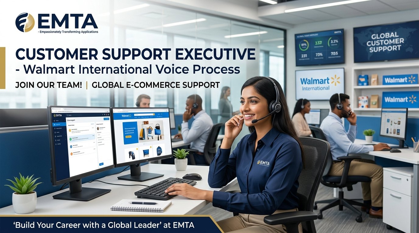 Customer Support Executive (International Voice - Walmart)